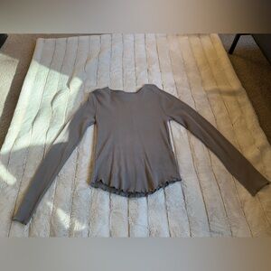 🥳 *SALE* Free People Easy Does It Long Sleeve Thermal, Fallen Rock, Size Medium